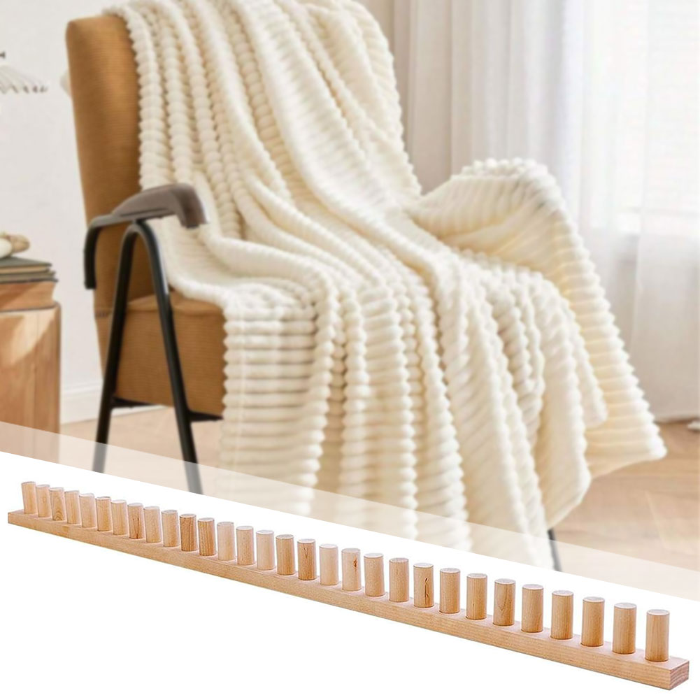 Loom Weaving Frame - Ahşap Tezgah Çerçevesi, Tıknaz İplik Battaniye