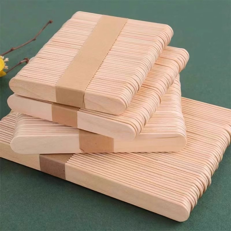 Art Craft With Ice Cream Stick - Dondurma Çubukları, Doğal Ahşap Dondurma Çubukları,