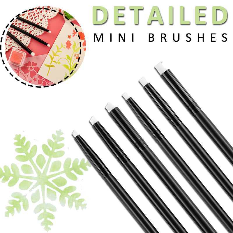 Art Craft Blend - Açılı/Düz Uçlu Mini Detaylı Karıştırma Fırçaları