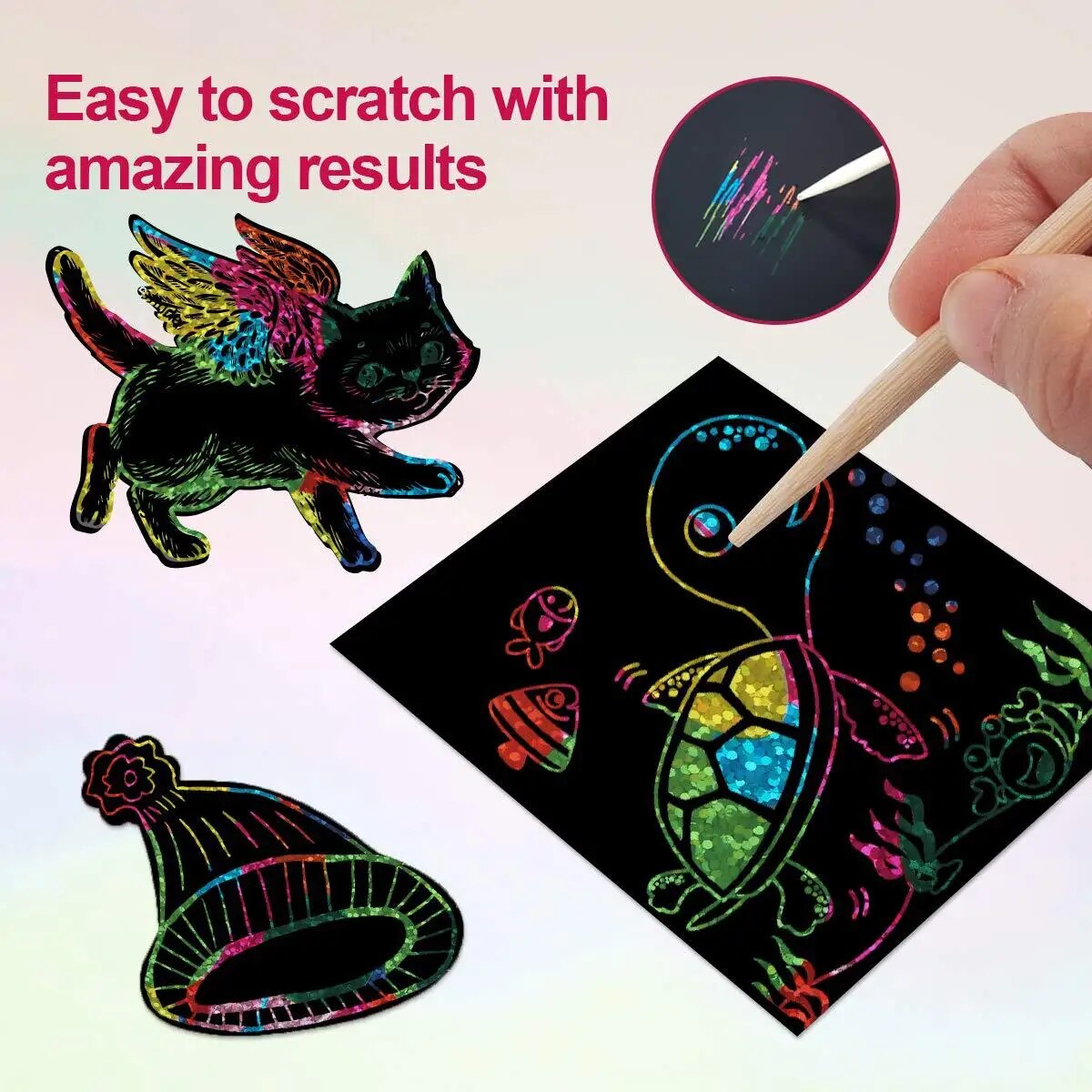 Art Craft 4 Years Old - Birçok Yaratıcı Kazı Kazan Sanat Kartı