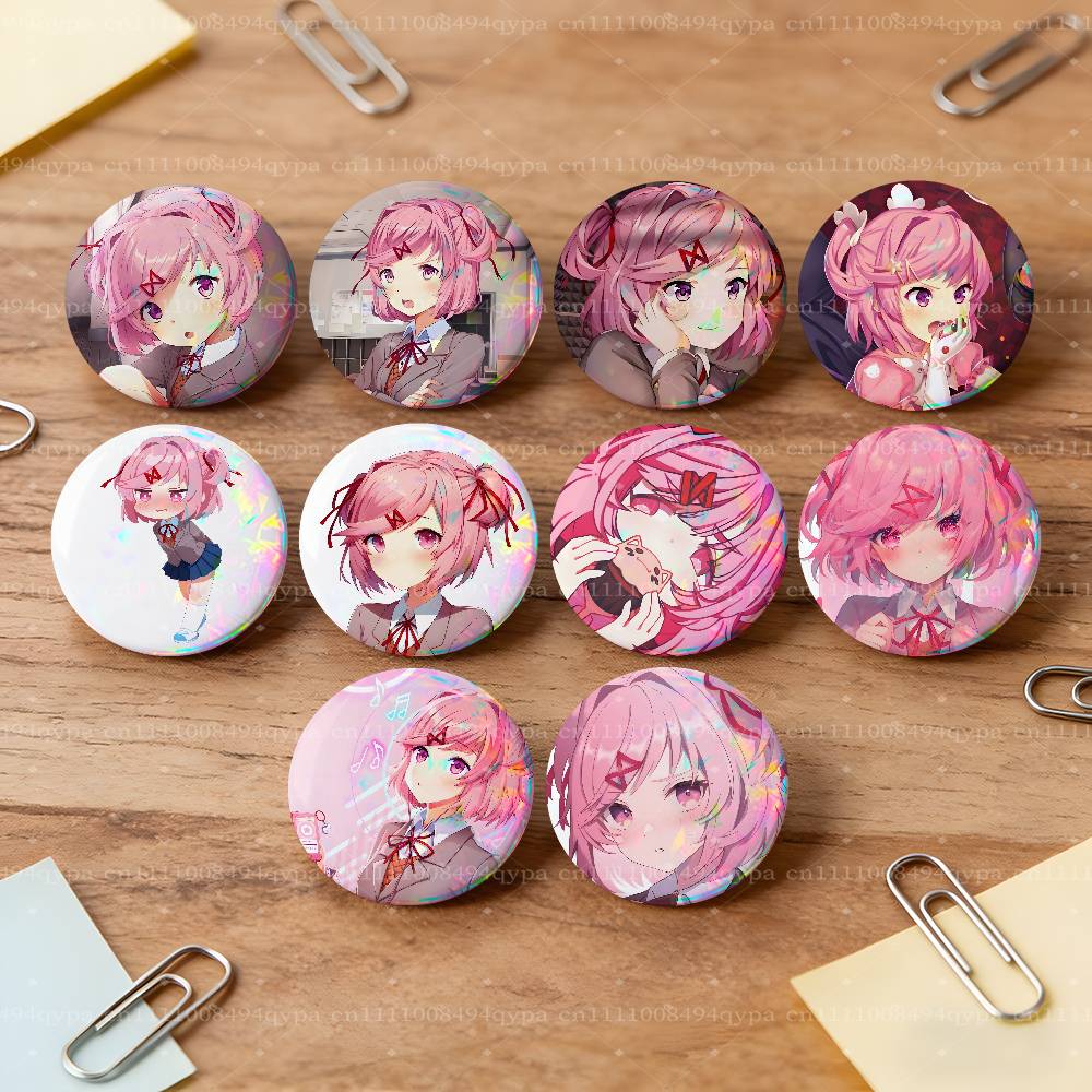 Art Craft Japan - N-Natsuki D-Doki DDLC Düğme Pin Rozetleri