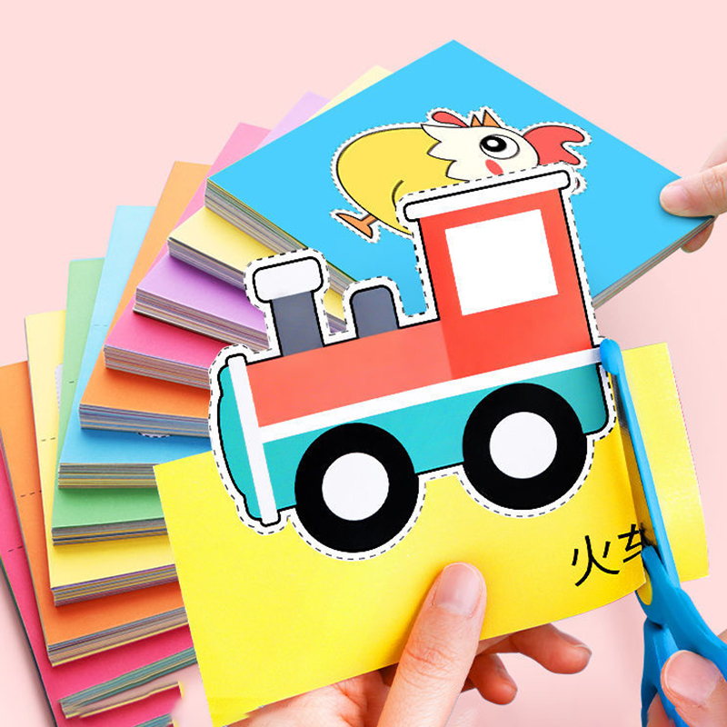 Art Craft 4 Years Old - 96 Parça Eğlenceli Kağıt Kesme Seti,