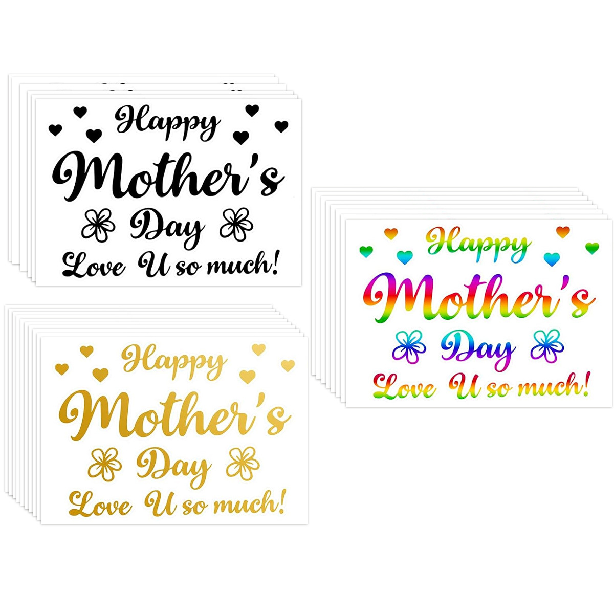 Art And Craft For Mother'S Day - Anneler Günü Partisi Balon Çıkartmaları Şeffaf