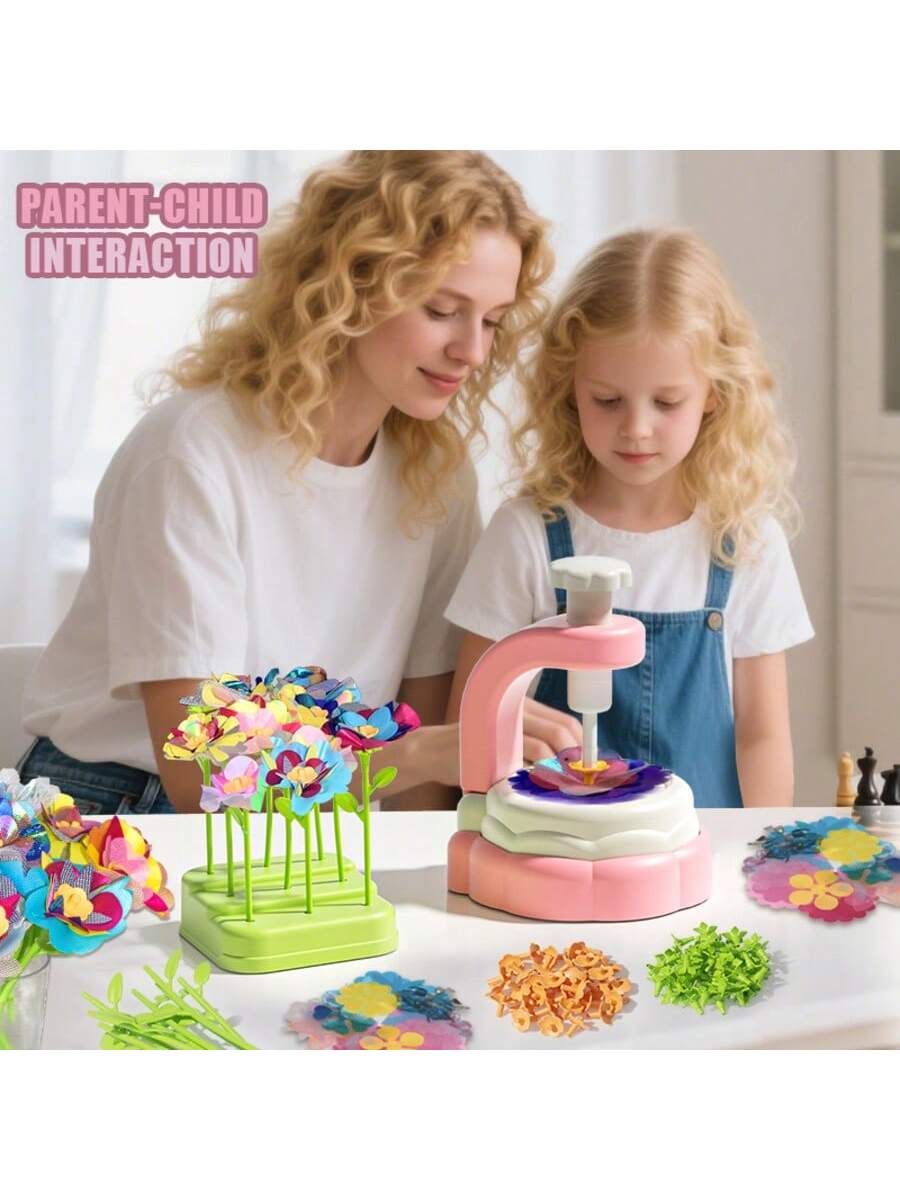 Art Craft 4 Years Old - Çocuklar için Pres Makineli Çiçek Yapımı