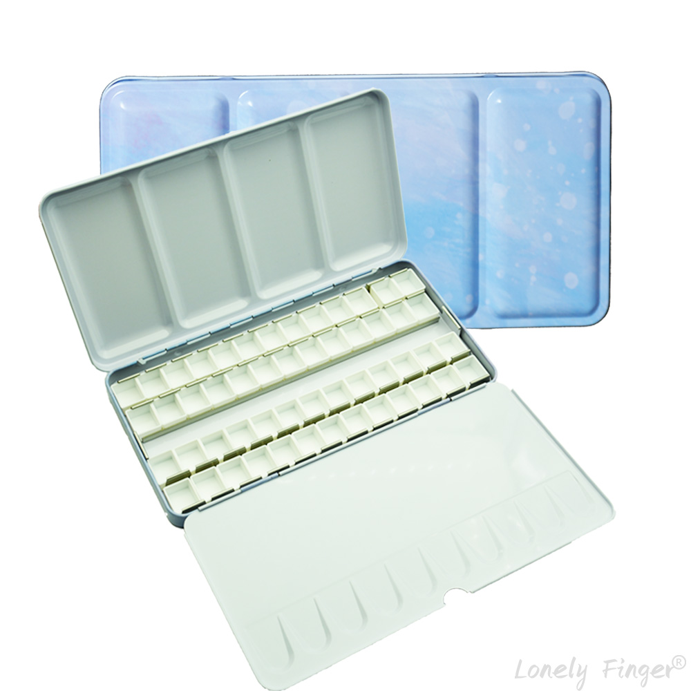Gouache Paint Set - Boş Suluboya Paleti Teneke Seti, 14/26/52