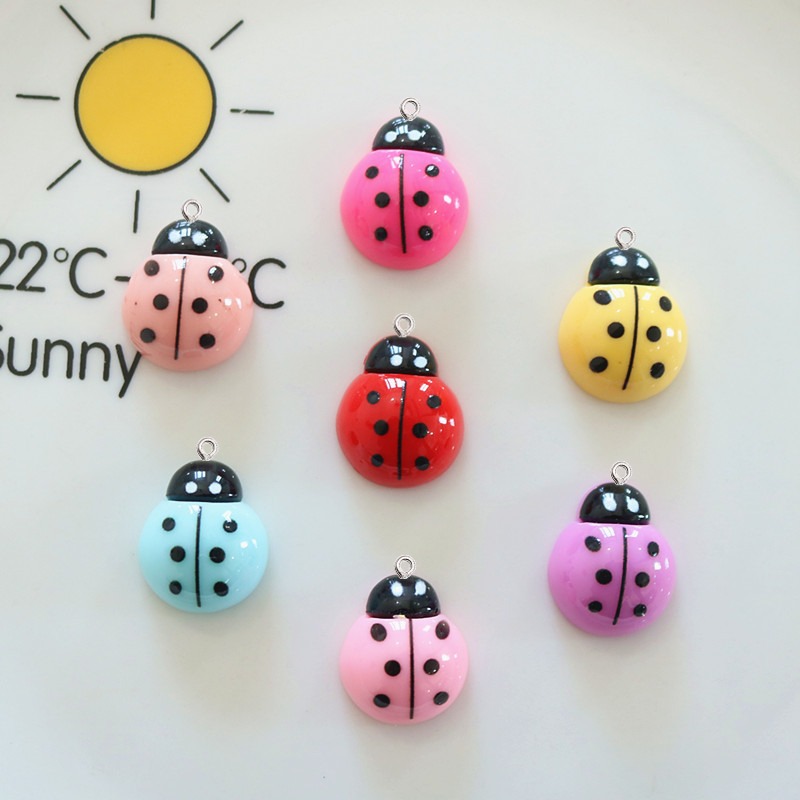 Art Craft Ladybug - 10 adet parlak uğur böceği düz