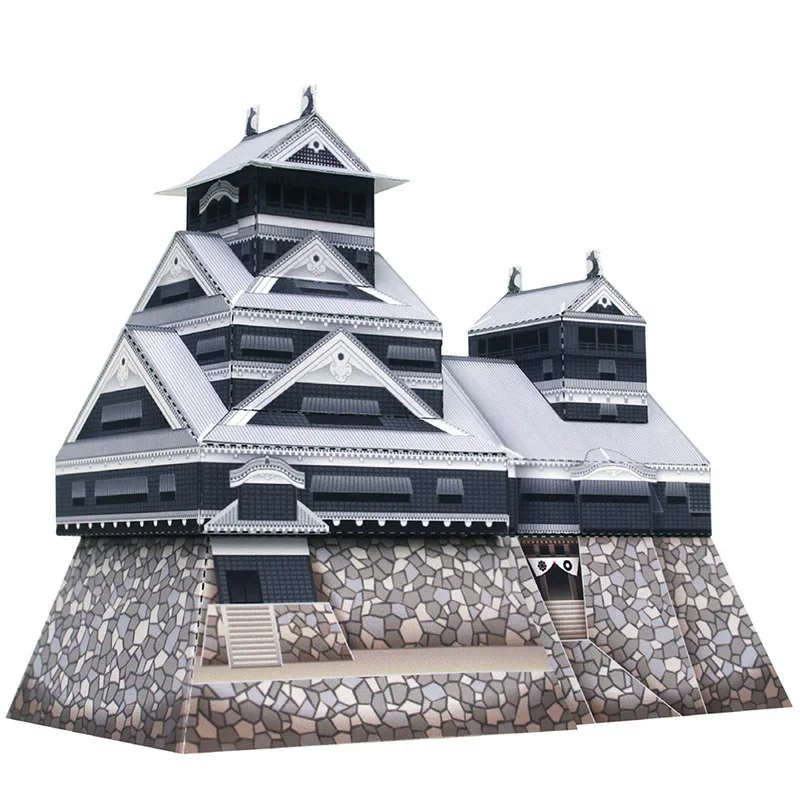 Art Craft Japan - Japonya Kumamoto Kalesi Katlanır Mini 3D