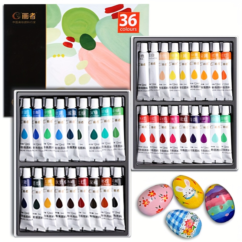 Guaj Boya Seti 36 Renk 12mL/0. - Gouache Paint Set incelemesi ve fiyatı
