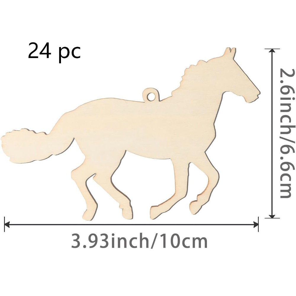 24 Adet Bitmemiş Ahşap At Figü - Art Craft Horse incelemesi ve fiyatı