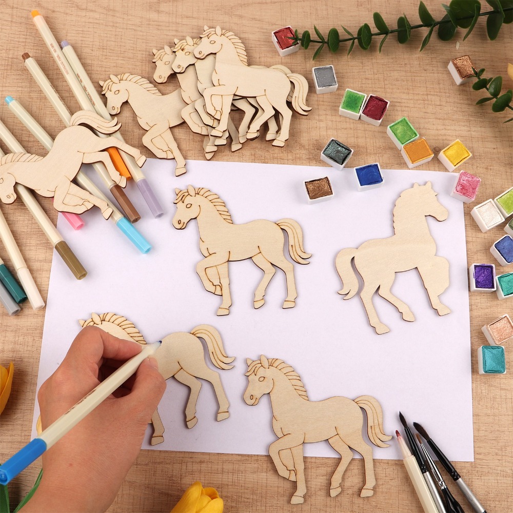 24 Adet Bitmemiş Ahşap At Figü - Art Craft Horse incelemesi ve fiyatı