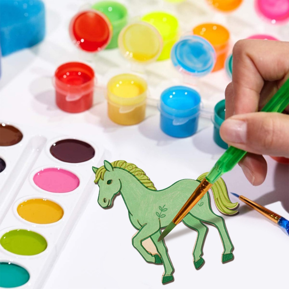 24 Adet Bitmemiş Ahşap At Figü - Art Craft Horse incelemesi ve fiyatı