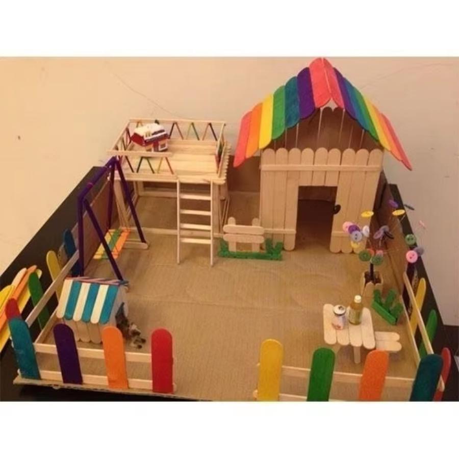 50 Adet Lot Doğal Renkli Ahşap - Art Craft With Ice Cream Stick incelemesi ve fiyatı