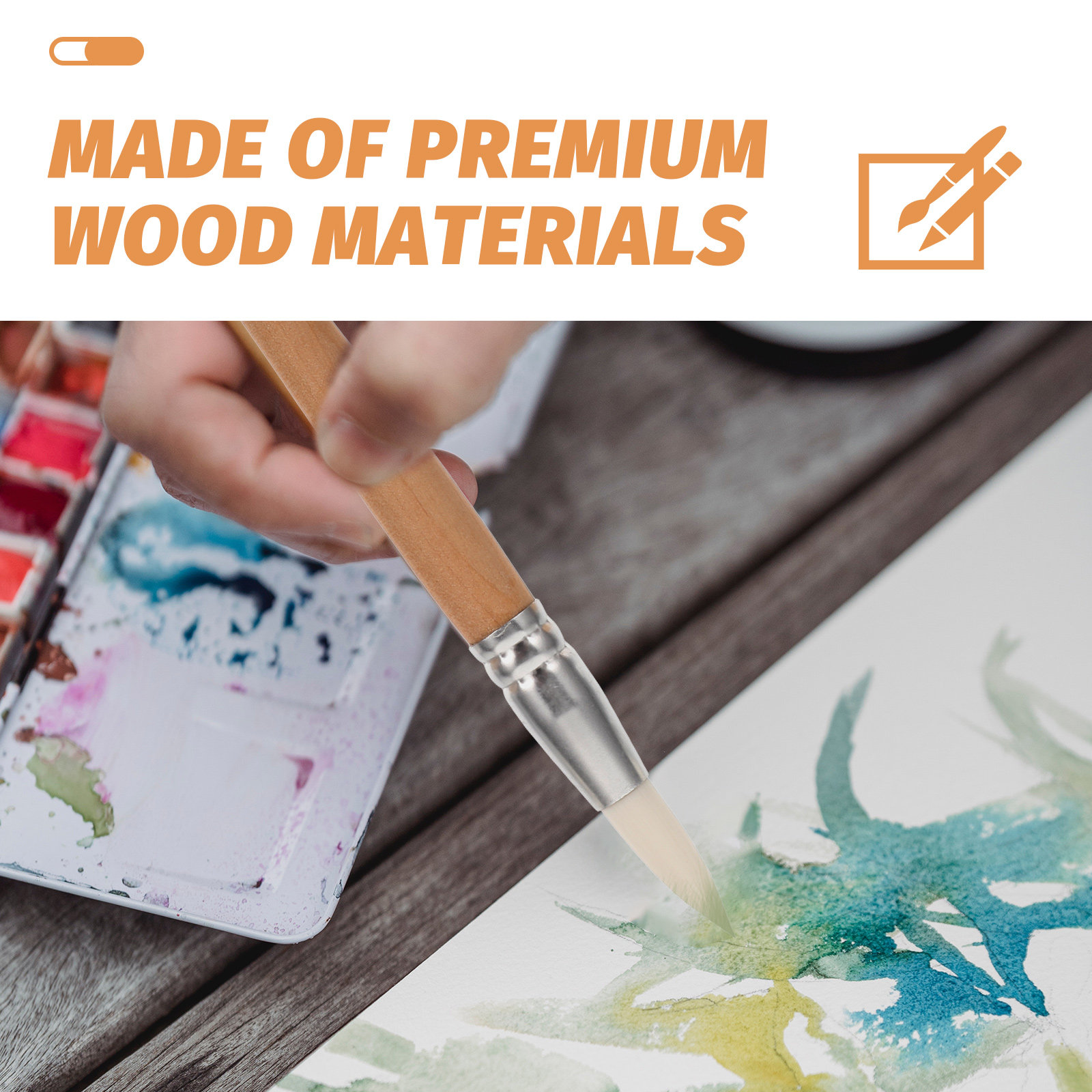 6 Parça Ahşap Saplı Boyama Fır - Art Craft Blend incelemesi ve fiyatı