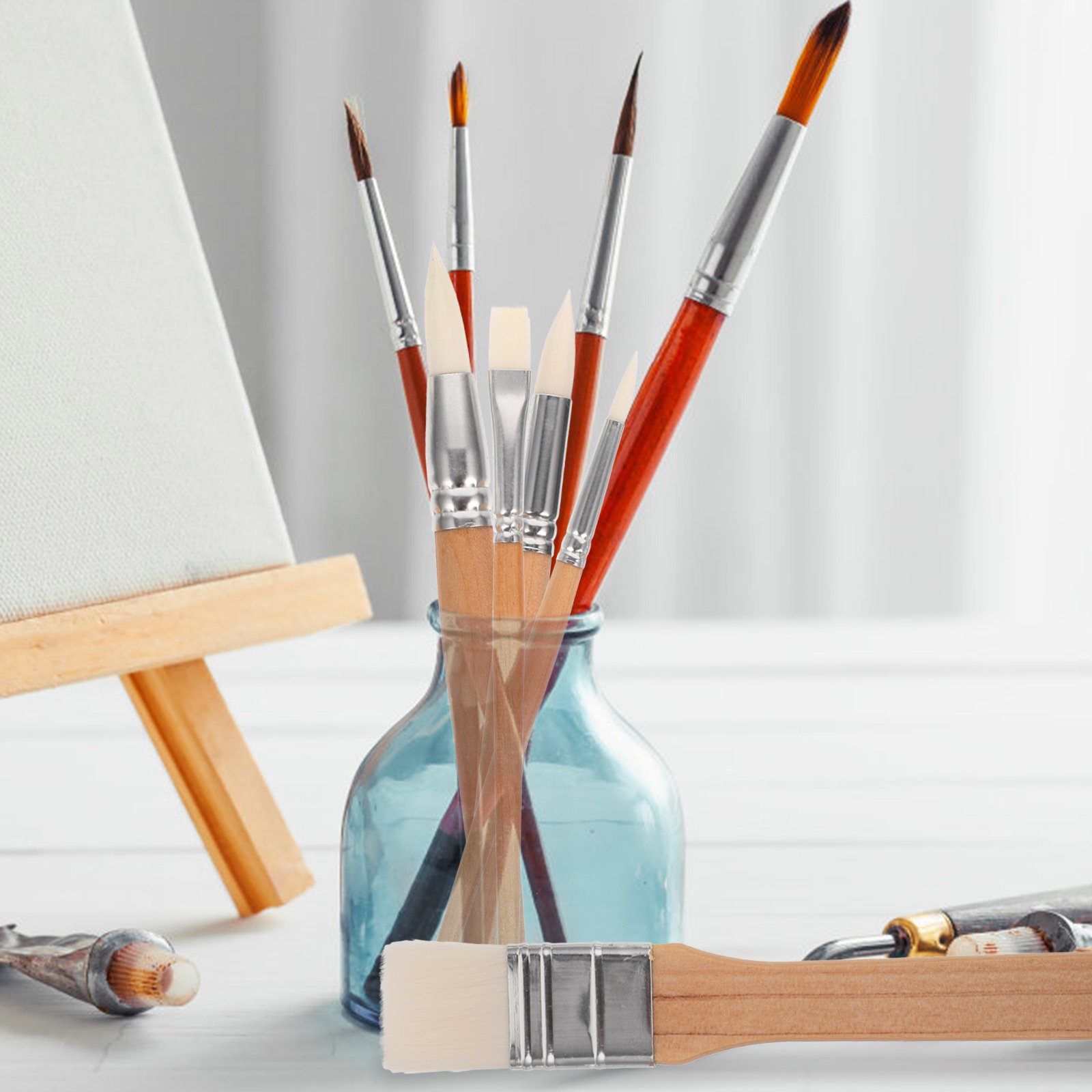 6 Parça Ahşap Saplı Boyama Fır - Art Craft Blend incelemesi ve fiyatı