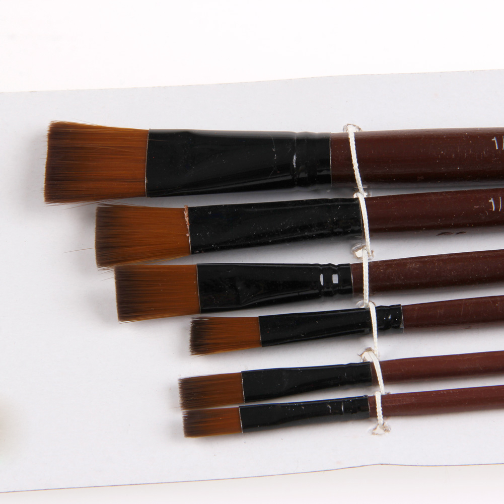 6 adet naylon akrilik yağlı bo - Gouache Paint Set incelemesi ve fiyatı