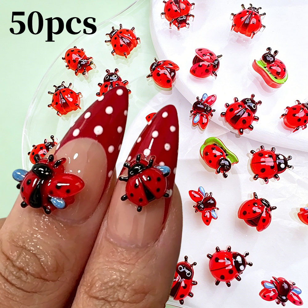 50 adet 3D Mini Reçine Uğur Bö - Art Craft Ladybug incelemesi ve fiyatı