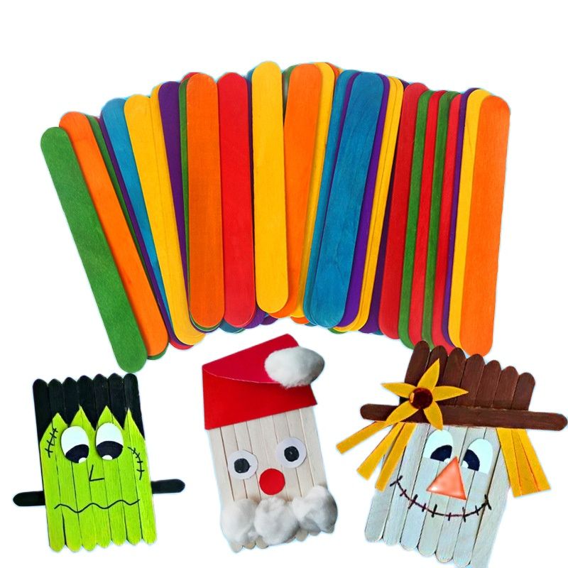 50 adet DIY Ahşap Sopa Popsicl - Art Craft With Ice Cream Stick incelemesi ve fiyatı