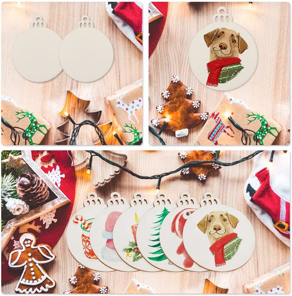 10/20/50 adet DIY Ahşap Noel T - Art And Craft For Xmas incelemesi ve fiyatı