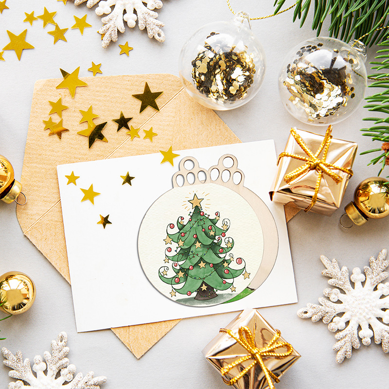 10/20/50 adet DIY Ahşap Noel T - Art And Craft For Xmas incelemesi ve fiyatı