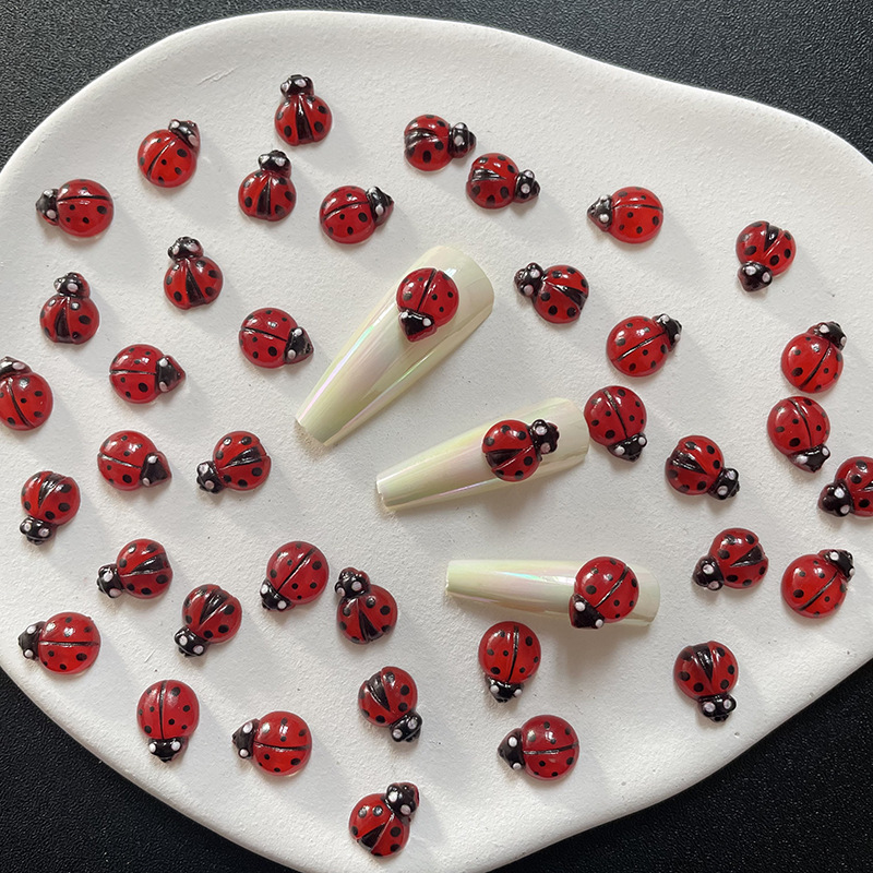 50 adet 3D Reçine Kırmızı Uğur - Art Craft Ladybug incelemesi ve fiyatı