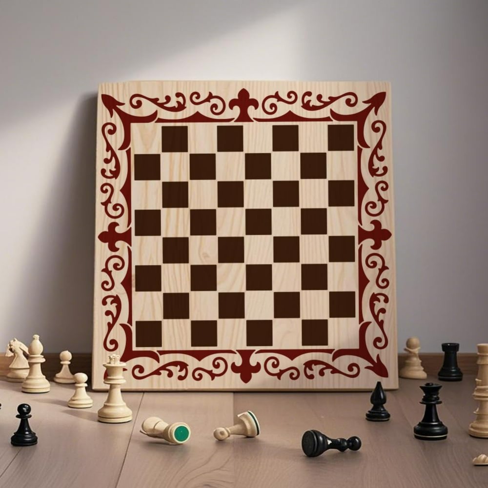 2 adet satranç taşları şablon  - Art Craft Board incelemesi ve fiyatı