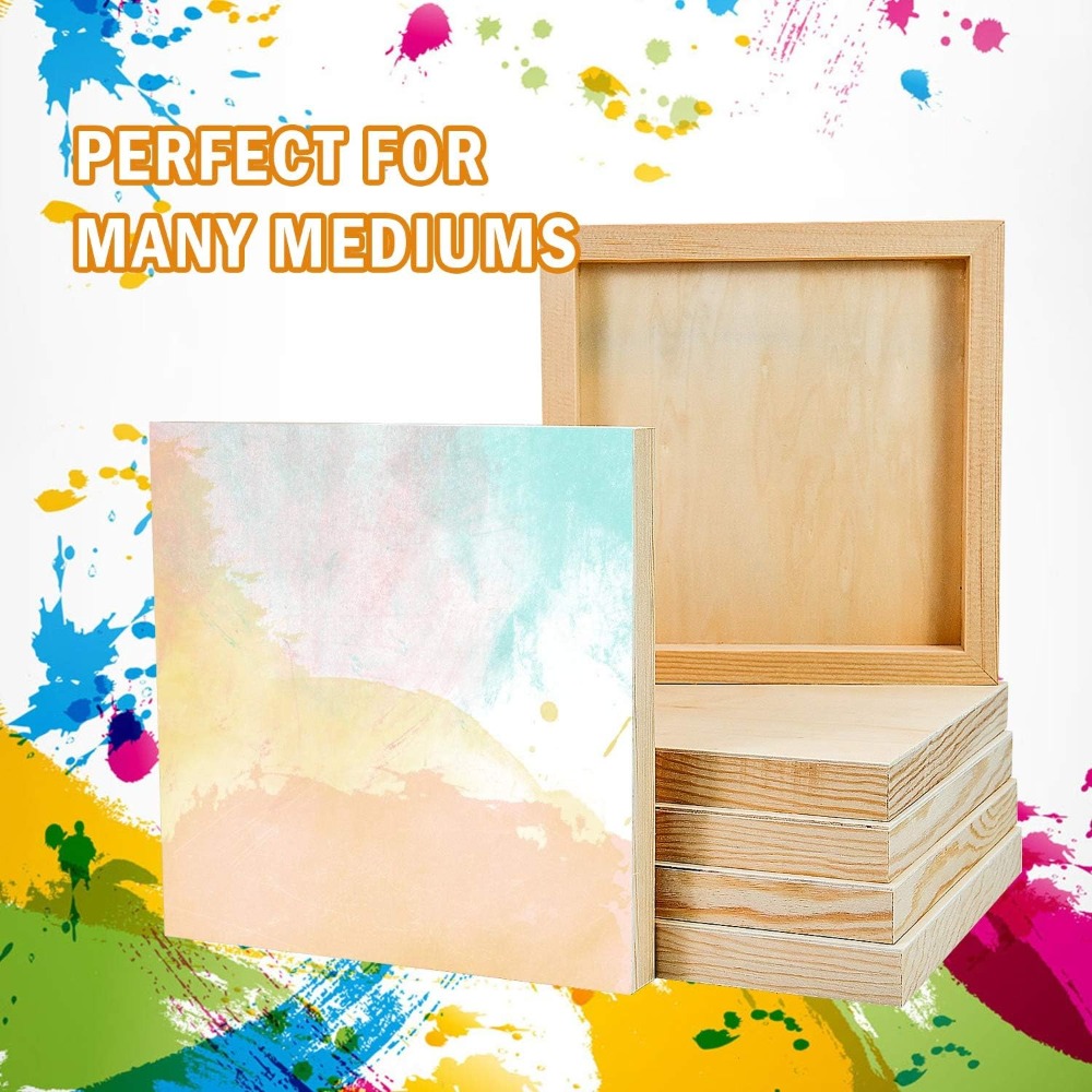 6'lı Paket 8x8 İnç İşlenmemiş  - Art Craft Board incelemesi ve fiyatı