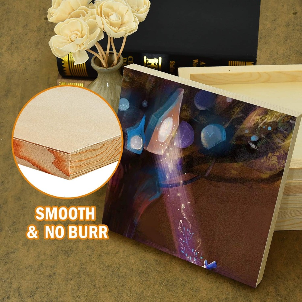 6'lı Paket 8x8 İnç İşlenmemiş  - Art Craft Board incelemesi ve fiyatı