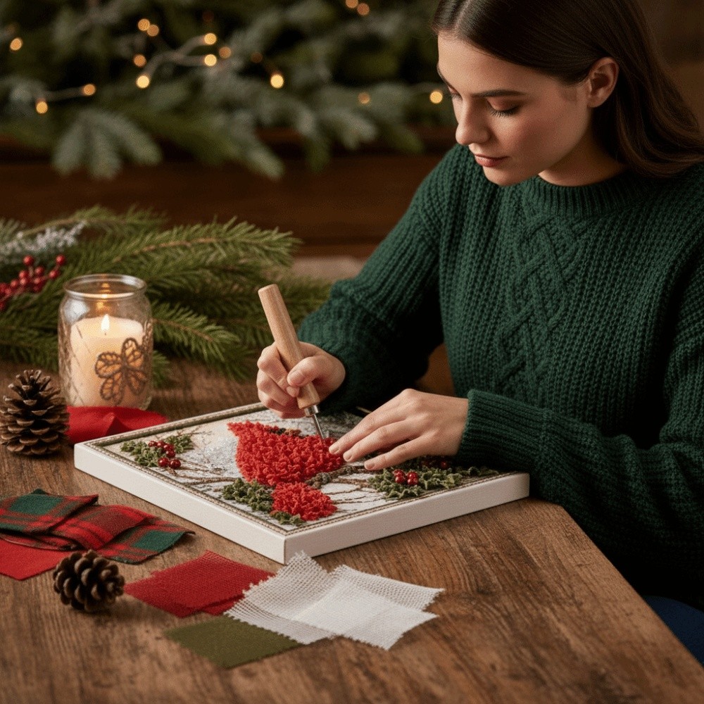 Dikişsiz Noel Poke Sanatı Kola - Art And Craft For Xmas incelemesi ve fiyatı