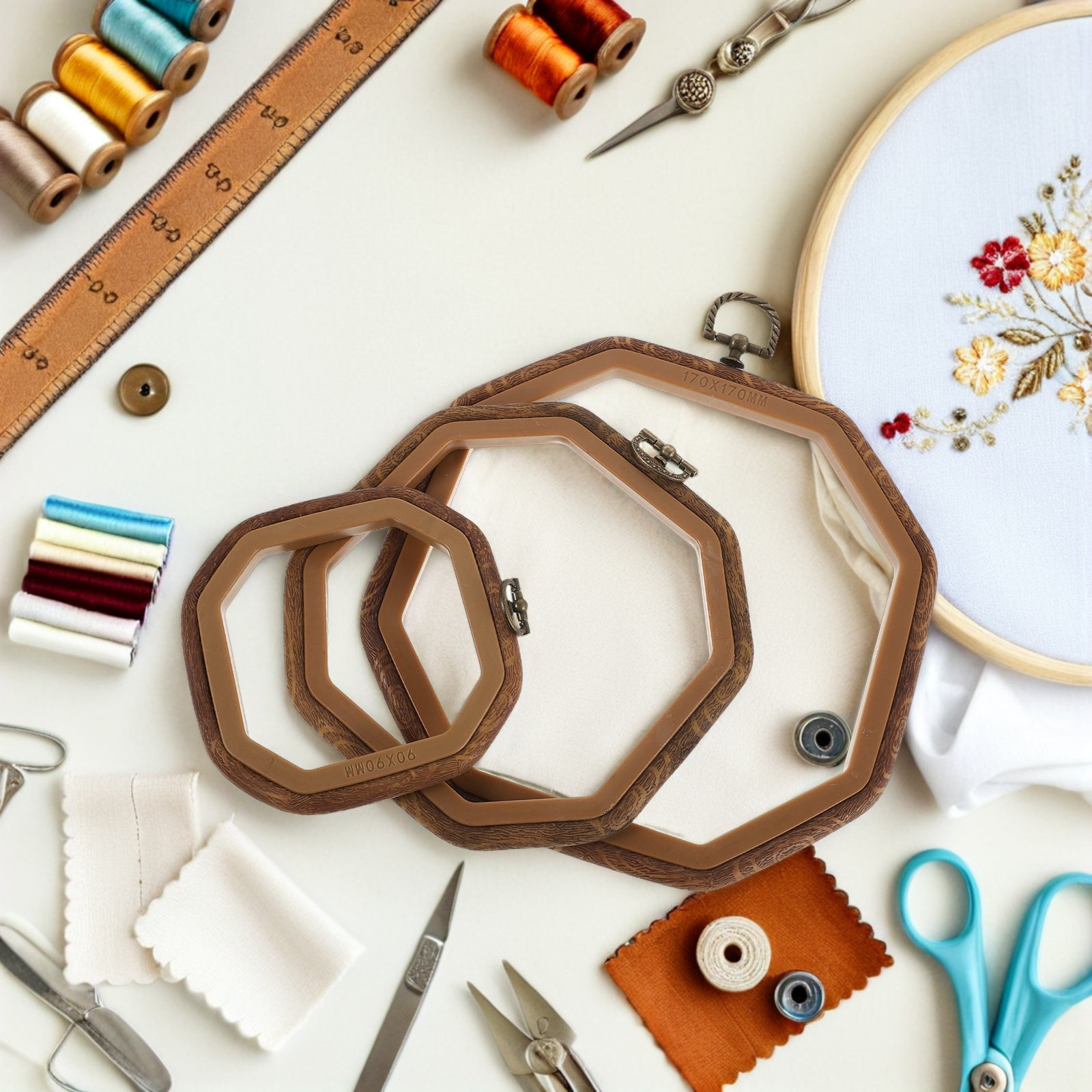 6 Adet Sekizgen Ahşap Görünüml - Art Craft Display incelemesi ve fiyatı