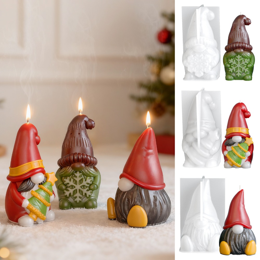 Noel Cüceleri Silikon Mum Kalı - Art And Craft For Xmas incelemesi ve fiyatı