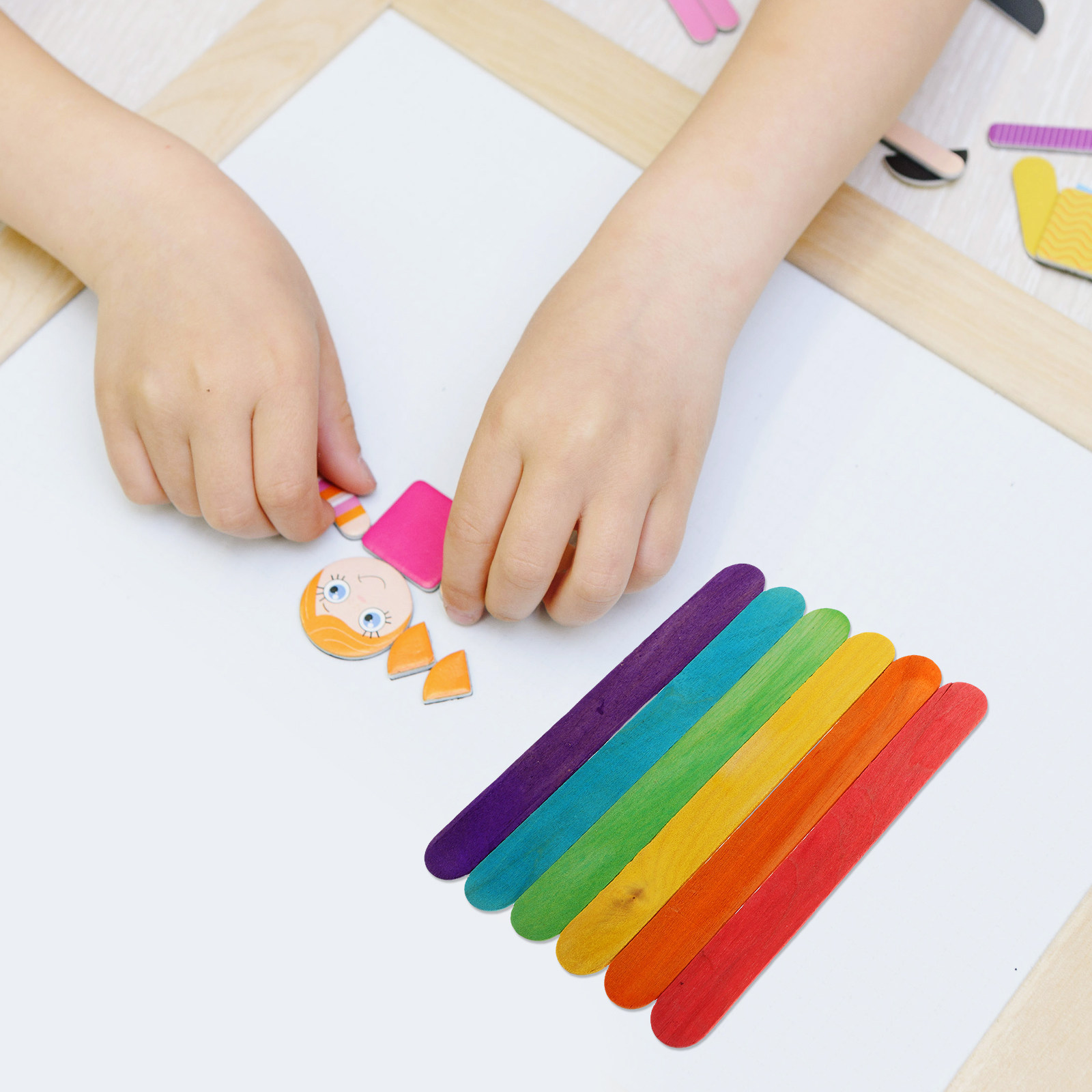 100 Adet Ahşap Dondurma Çubuğu - Art Craft With Ice Cream Stick incelemesi ve fiyatı