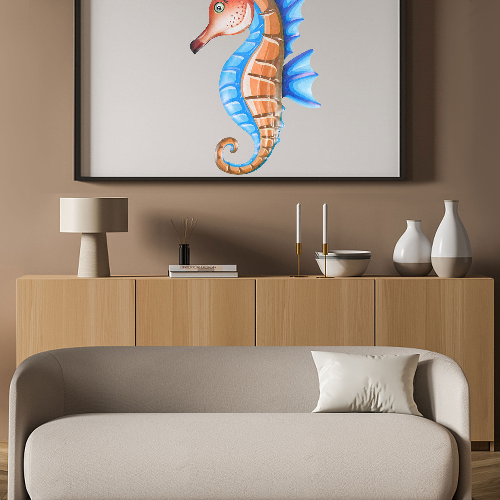 Metal Deniz Atı Duvar Süsü Bah - Art Craft Horse incelemesi ve fiyatı