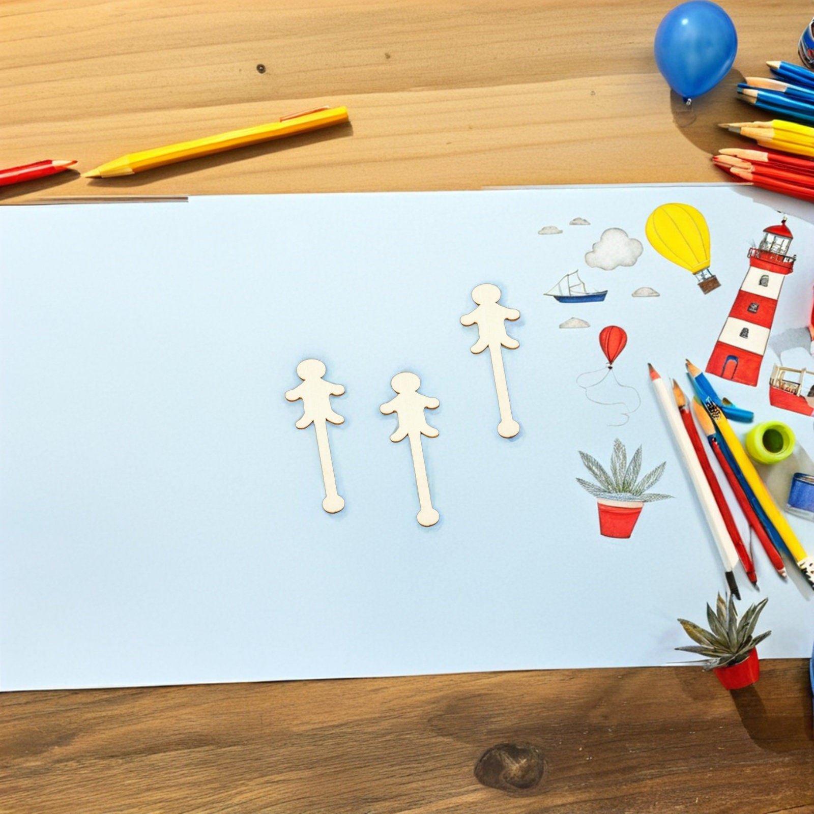 100 Adet Ahşap Dondurma Çubuğu - Art Craft With Ice Cream Stick incelemesi ve fiyatı