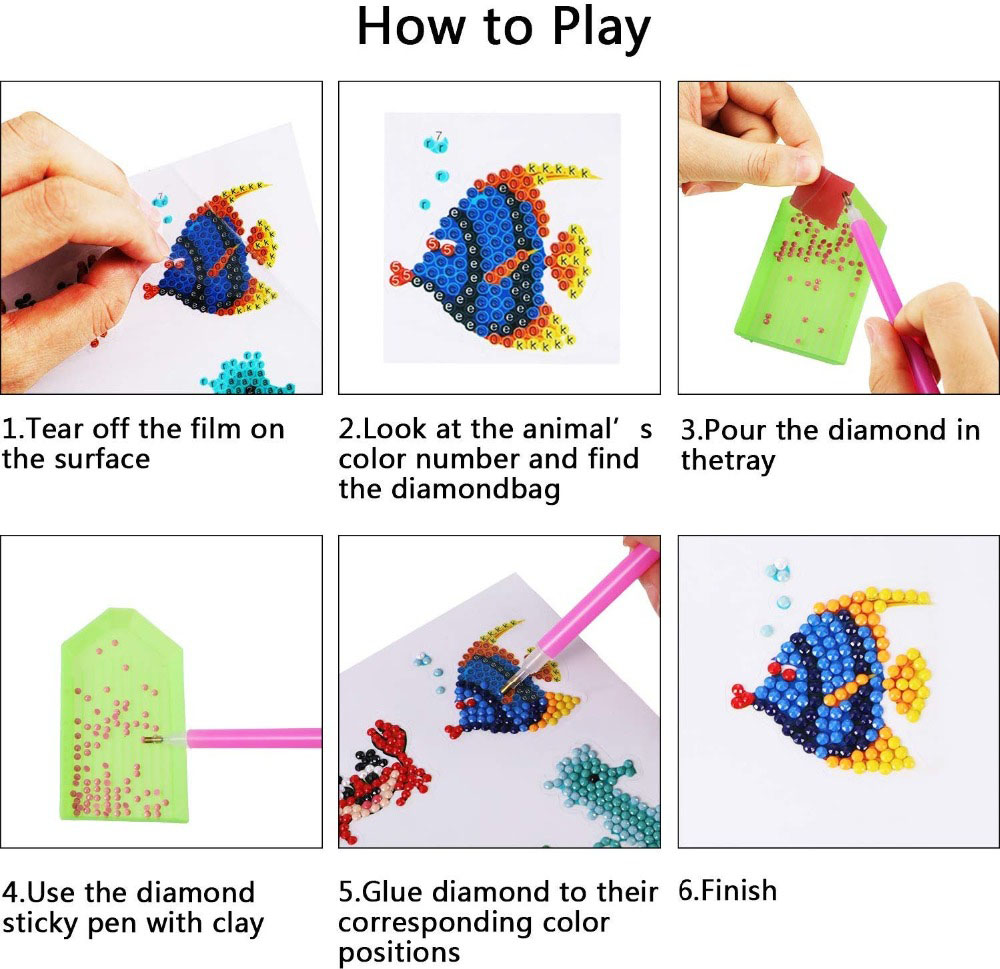 Çocuklar için kolay elmas boya - Art Craft 4 Years Old incelemesi ve fiyatı