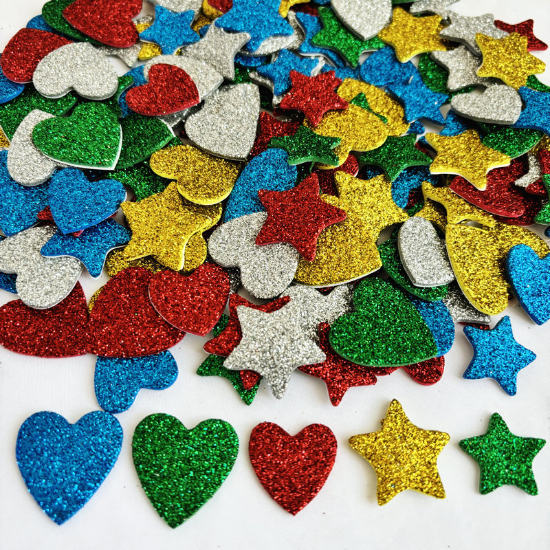 150 adet/grup. Glitter yıldız  - Art And Craft For Xmas incelemesi ve fiyatı