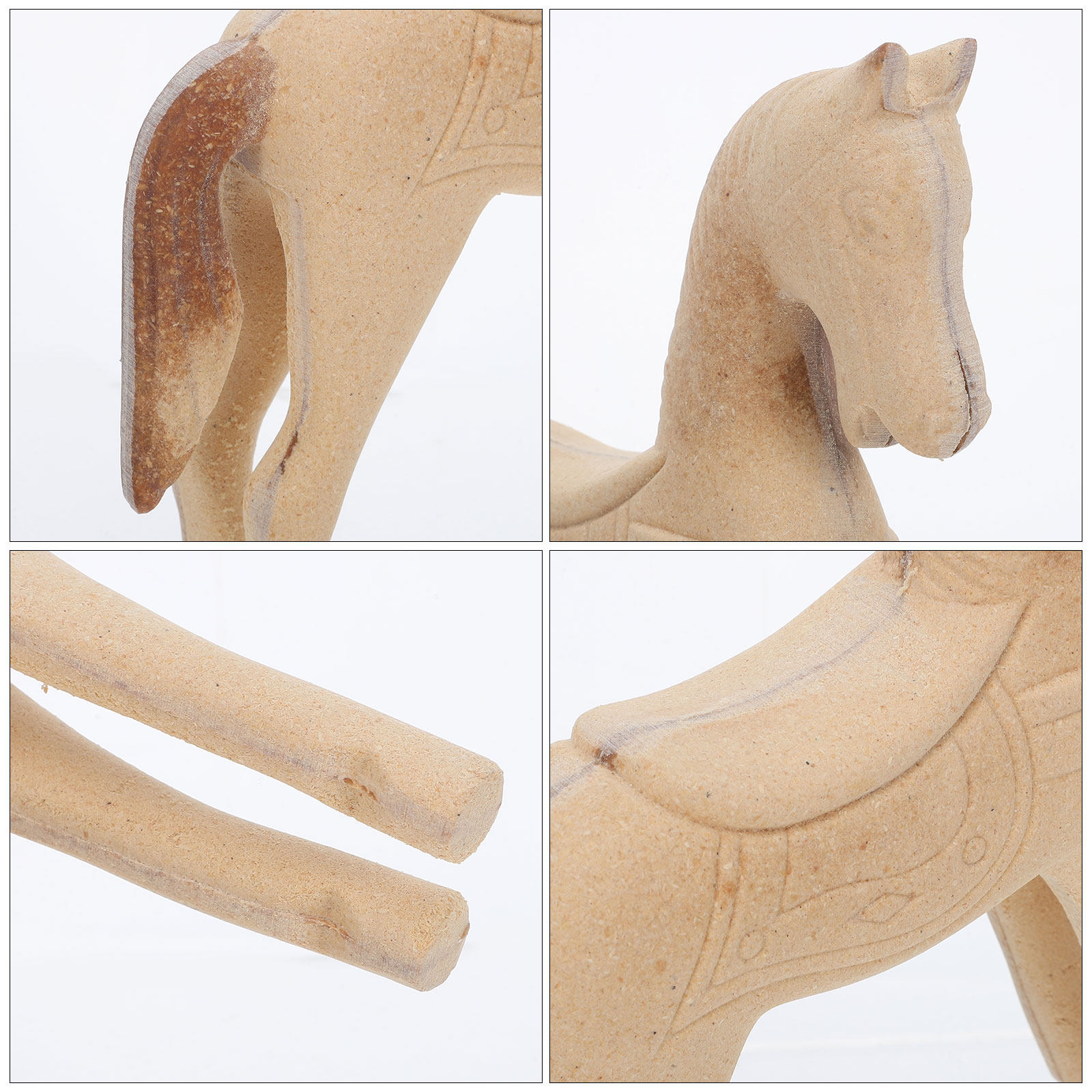 Bitmemiş Ahşap At 8.2x6.7 İnç  - Art Craft Horse incelemesi ve fiyatı