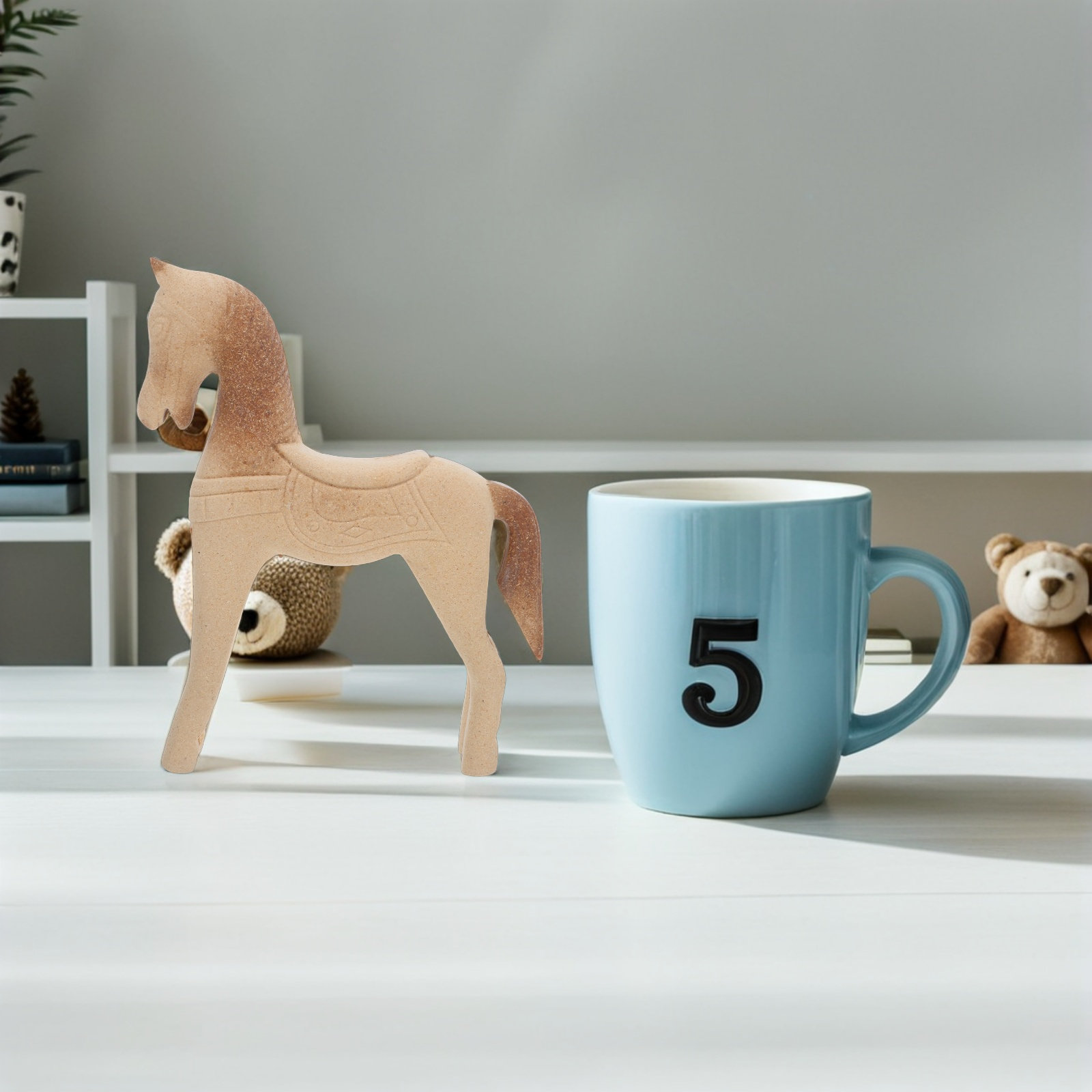 Bitmemiş Ahşap At 8.2x6.7 İnç  - Art Craft Horse incelemesi ve fiyatı