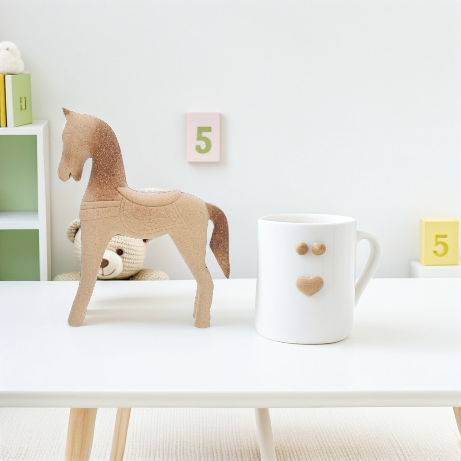Bitmemiş Ahşap At 8.2x6.7 İnç  - Art Craft Horse incelemesi ve fiyatı