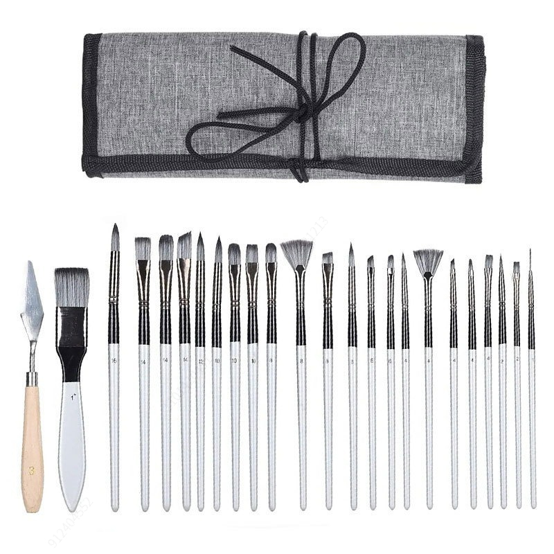 24 Parça Fırça Seti Geliştiril - Painting Knife Palette incelemesi ve fiyatı