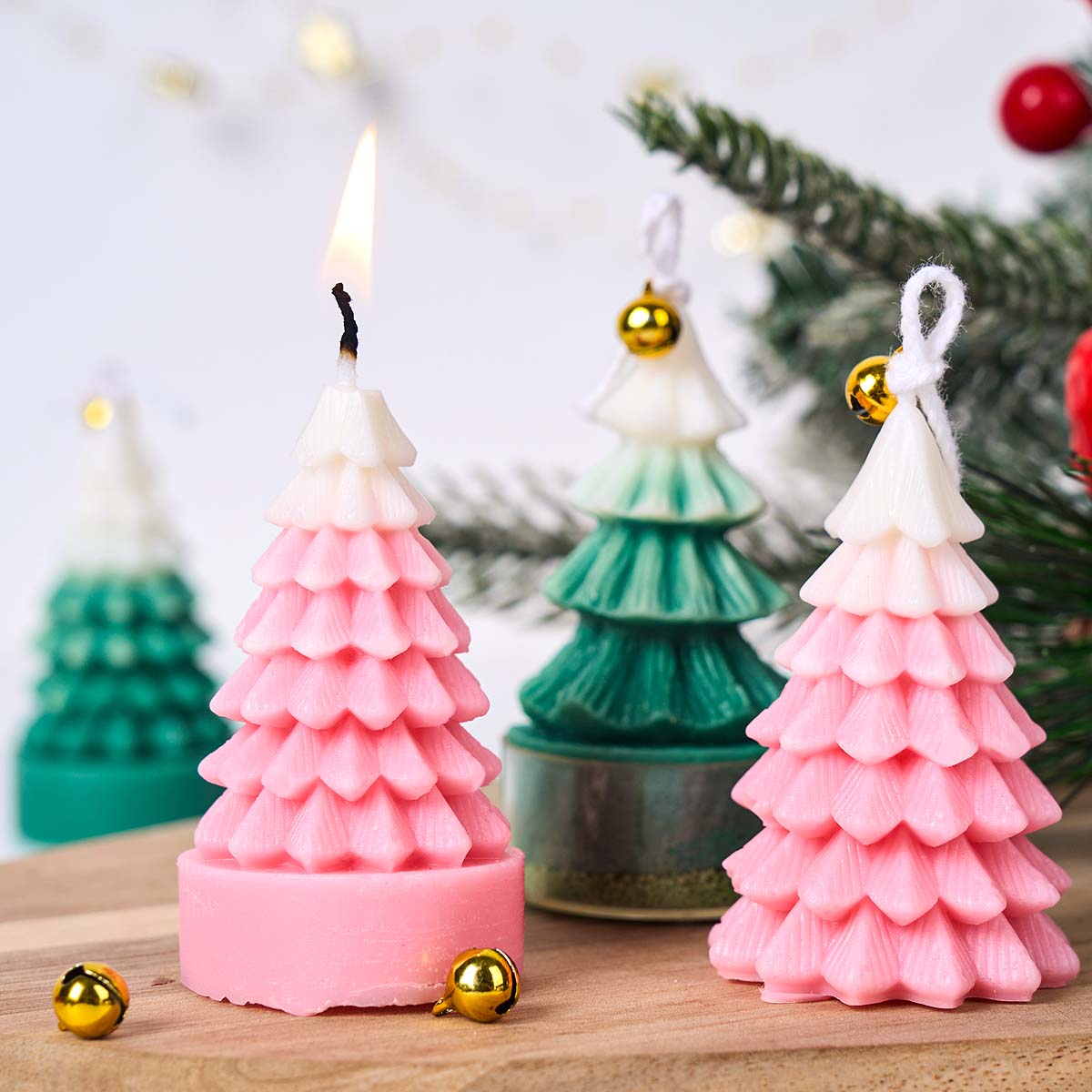 3D Noel Ağacı Silikon Mum Kalı - Art And Craft For Xmas incelemesi ve fiyatı