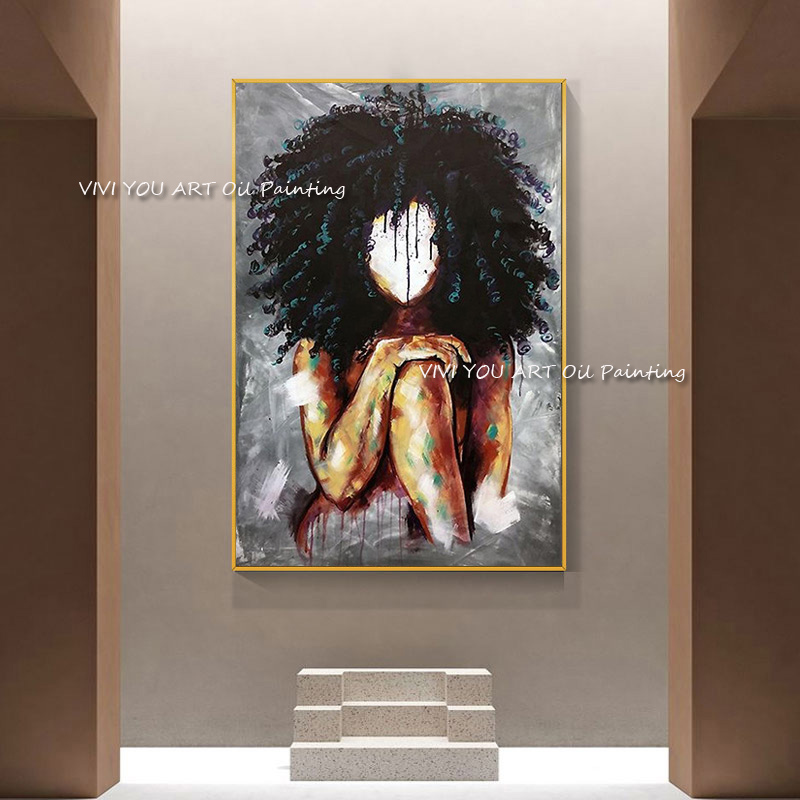 Elde Boyanmış Afro Kadın Soyut - Painting Knife Palette incelemesi ve fiyatı