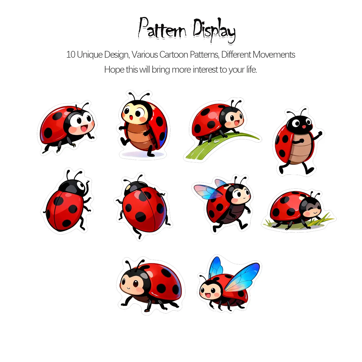 1 rulo (500 adet) 10 düzensiz  - Art Craft Ladybug incelemesi ve fiyatı