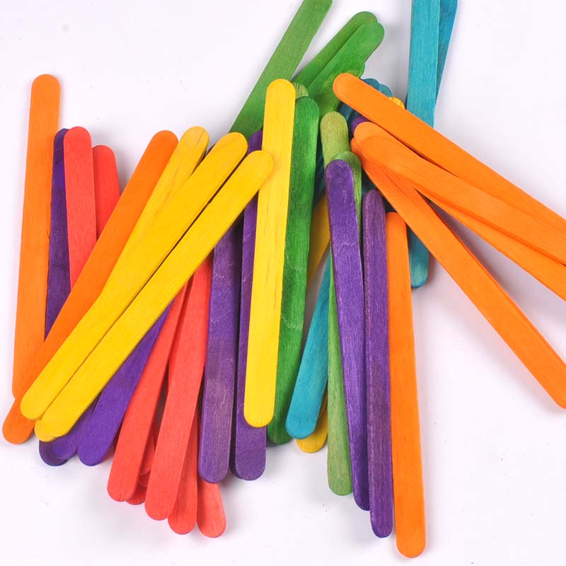 50 adet/grup doğal ahşap ve re - Art Craft With Ice Cream Stick incelemesi ve fiyatı